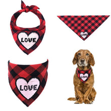 Load image into Gallery viewer, Valentine&#39;s Day Dog Bandana
