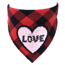 Load image into Gallery viewer, Valentine&#39;s Day Dog Bandana
