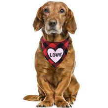 Load image into Gallery viewer, Valentine&#39;s Day Dog Bandana
