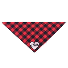 Load image into Gallery viewer, Valentine&#39;s Day Dog Bandana
