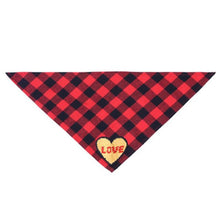 Load image into Gallery viewer, Valentine&#39;s Day Dog Bandana
